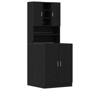  vidaXL Mosógépszekrény 2 pcs Musta tammi 70.5 x 71.5 x 181.5 cm akciós termékkép 1