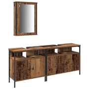  vidaXL Fürdőszobai Mosdószekrények Barna 80 x 30 x 60 cm Faanyag akciós termékkép 1