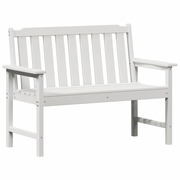  vidaXL Kerti pad párnával Fehér 120 x 59 x 88cm Műanyag akciós termékkép 1