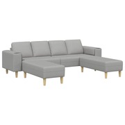  vidaXL Kanapé Szett 3 pcs Felhős szürke szövet akciós termékkép 1