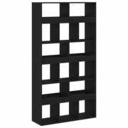  vidaXL Könyvespolc 2 pcs Musta tammi 100 x 33 x 187.5 cm Faanyag akciós termékkép 1