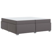  vidaXL Ágykeret Szürke 200 x 200 cm Műbőr akciós termékkép 1