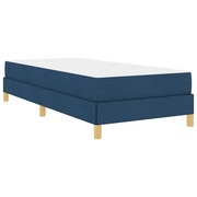  vidaXL Boxrugós ágy Kék, Barna 80 x 200 cm Szövet, Mérnöki Fa akciós termékkép 1