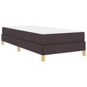  vidaXL Boxrugós ágy Barna 100 x 200 cm Szövet, Mérnöki Fa akciós termékkép 1