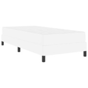  vidaXL Ágy matracmal Tiszta fehér 90 x 190 cm Műbőr akciós termékkép 1