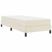  vidaXL Ágy matracmal Krém 90 x 200 cm Műbőr akciós termékkép 1