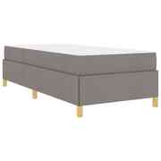  vidaXL Boxrugós ágy Taupe és Barna és Fehér 80 x 200 cm szövet akciós termékkép 1