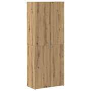  vidaXL Kézműves Tölgy Magas Szekrény 60 x 32 x 153 cm Mérnöki Fa akciós termékkép 1