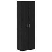  vidaXL Highboard Musta tammi 60 x 35 x 180 cm Faanyag akciós termékkép 1
