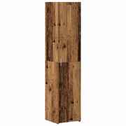  vidaXL magas tároló szekrény régi fa 40x42.5x185 cm mérnöki fa akciós termékkép 1