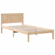  vidaXL Ágykeret Barna 100 x 200 cm Tömör fenyőfa akciós termékkép 1