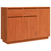  vidaXL Széf fiókkal Viaszbarna 110 x 34 x 75 cm Tömör fenyőfa akciós termékkép 1