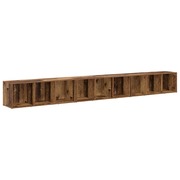  vidaXL TV szekrény 3 pcs Régi fa 37 x 35 x 107.5 cm Műanyag Fa akciós termékkép 1