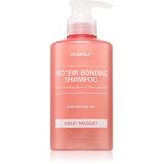 KUNDAL Protein Bonding Care Shampoo tápláló sampon száraz és sérült hajra illattal Violet Muguet 500 ml termék 2. képe