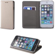 Huawei P40, Oldalra nyíló tok, stand, Smart Magnet, arany akciós termékkép 1