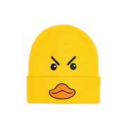 Cropp - Beanie sapka rávarrásokkal - sárga akciós termékkép 1