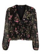 VERO MODA Blúz 'Rosa'  zöld / rózsaszín / fekete akciós termékkép 1