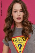 Guess t-shirt női, szürke akciós termékkép 1