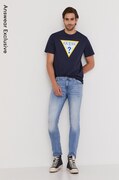 Guess t-shirt sötétkék, férfi, nyomott mintás akciós termékkép 1