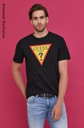 Guess t-shirt fekete, férfi, nyomott mintás akciós termékkép 1