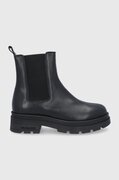 Trussardi bőr bokacsizma Beatles fekete, női, lapos talpú, 79A00721 1Y090289 akciós termékkép 1
