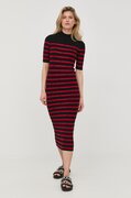 Red Valentino ruha fekete, midi, testhezálló akciós termékkép 1