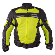 Nyári motoros kabát  W-TEC Saigair Fluo Sárga-Fekete S akciós termékkép 1