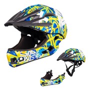 Gyerek downhill sisak W-TEC Delgada Freestyle Kék XS(48-52) akciós termékkép 1
