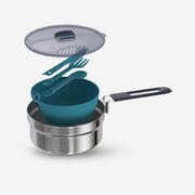Edénykészlet, inox, 1,1 literes - MH100 Quechua akciós termékkép 1