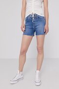 Pepe Jeans farmer rövidnadrág Mary Archive női, kék, sima, magas derekú akciós termékkép 1