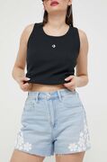 Hollister Co. farmer rövidnadrág CURVY JEANS női, nyomott mintás, magas derekú akciós termékkép 1