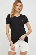 Tommy Hilfiger t-shirt női, fekete akciós termékkép 1