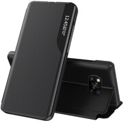Xiaomi Redmi Note 13 5G, Oldalra nyíló tok, stand, hívás mutatóval, Wooze FashionBook, fekete akciós termékkép 1