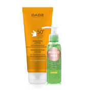 BABÉ Felnőtt fényvédő tej SPF50+ + ajándék Aloe Vera gél (200ml+90ml) akciós termékkép 1