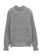 TOM TAILOR DENIM Pulóver  fekete / fehér akciós termékkép 1