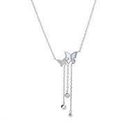AGAIN Jewelry Ezüst nyaklánc Pillangók gyöngyházzal AJNA0004 akciós termékkép 1