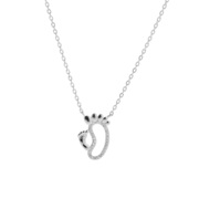 AGAIN Jewelry Ezüst nyaklánc Lábacskák AJNA0007 (lánc, medál) akciós termékkép 1