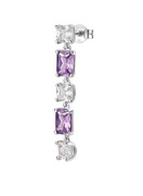 Brosway Ezüst lógó single fülbevaló Fancy Magic Purple FMP27 - 1 db akciós termékkép 1
