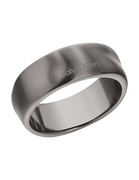 Calvin Klein Férfi szürke acél gyűrű Metallic Waves 35100036 60 mm akciós termékkép 1