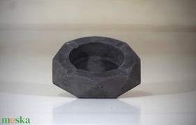Geometrikus Beton Hamutál Szénszürke Hamutartó Minimal, design, szürke, cement, ajándék, akciós termékkép 1