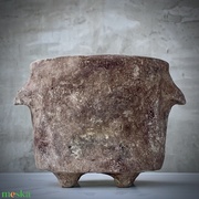 Nekoashi (猫足) Wabi-sabi kaspó - beton, papírbeton, minimal akciós termékkép 1