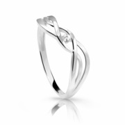 Cutie Jewellery Z6712-1843-10-X-2 gyengéd fehér arany gyűrű 50 mm akciós termékkép 1