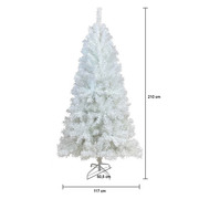 Fehér műfenyő - több méretben-210 cm-es akciós termékkép 1