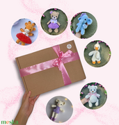 Horgolt plüss mystery box zsákbamacska kislányoknak akciós termékkép 1