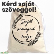 Saját szöveges, feliratos kenyeres zsák akciós termékkép 1