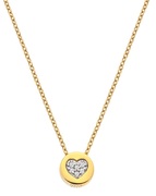 Hot Diamonds Aranyozott nyaklánc gyémánttal és topázzal Jac Jossa Soul DP918 (lánc, medál) akciós termékkép 1