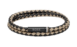 Hugo Boss Modern bőr dupla karkötő 1580495 19 cm akciós termékkép 1