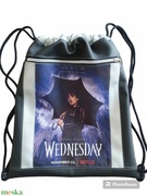Vagány Wednesday mintás hátizsák a film kedvelőinek akciós termékkép 1