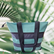 Vízálló strandtáska/fitnesz táska/shopper rögzíthető pénztárcával akciós termékkép 1