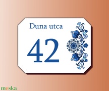 Házszámtábla - népi mintával akciós termékkép 1